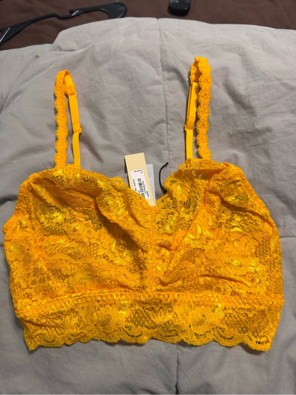 Cosabella Yellow Lace Bralette